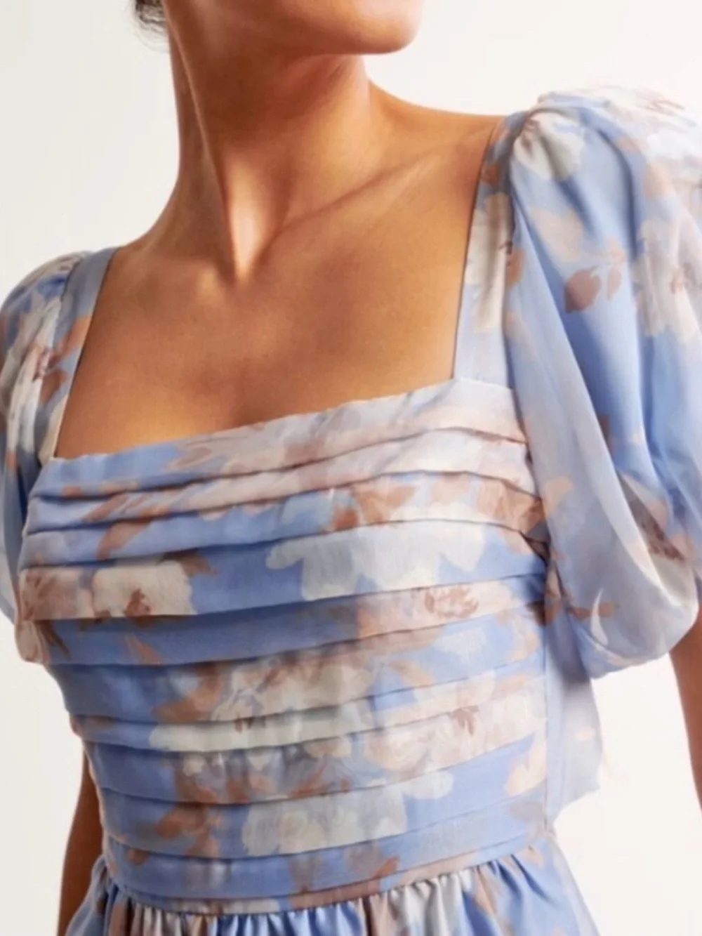 Abercrombie & Fitch Blue Floral Maxi Dress